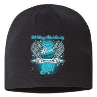 His Wings Were Ready But My Heart Was Not In Memory of My Son Sustainable Beanie