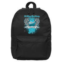 His Wings Were Ready But My Heart Was Not In Memory of My Son 16 in Basic Backpack