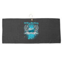 His Wings Were Ready But My Heart Was Not In Memory of My Son Large Microfiber Waffle Golf Towel