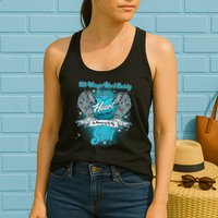 His Wings Were Ready But My Heart Was Not In Memory of My Son Womens Tank Top