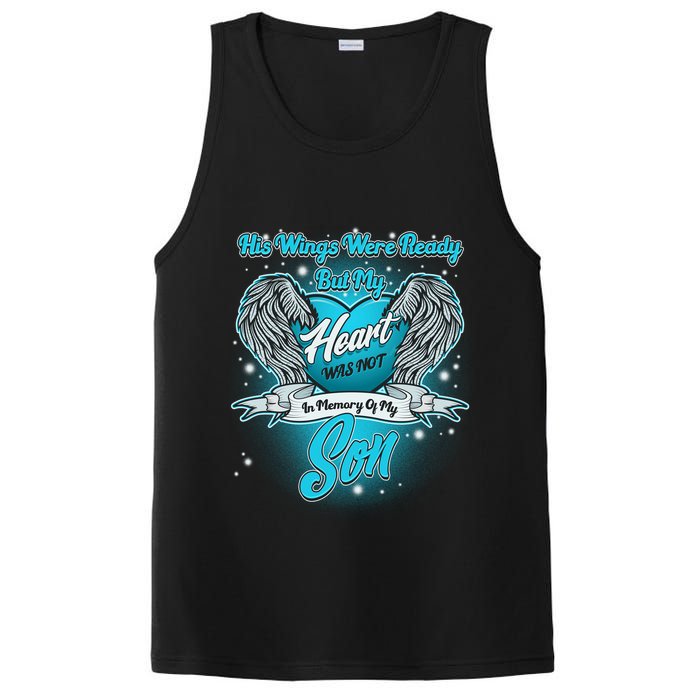 His Wings Were Ready But My Heart Was Not In Memory of My Son PosiCharge Competitor Tank