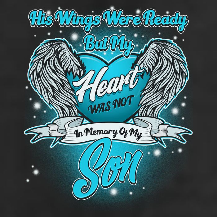 His Wings Were Ready But My Heart Was Not In Memory of My Son Trucker Hat