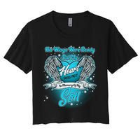 His Wings Were Ready But My Heart Was Not In Memory of My Son Crop Top
