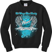 His Wings Were Ready But My Heart Was Not In Memory of My Son Kids Sweatshirt