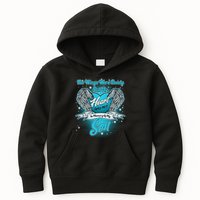 His Wings Were Ready But My Heart Was Not In Memory of My Son Kids Hoodie