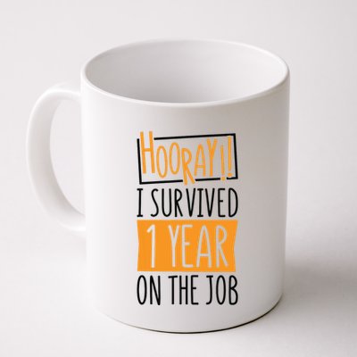 Hooray I Survived 1 Year Employees Appreciation Day Mug