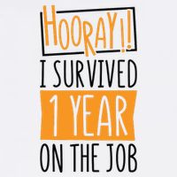 Hooray I Survived 1 Year Employees Appreciation Day Wool Snapback Cap