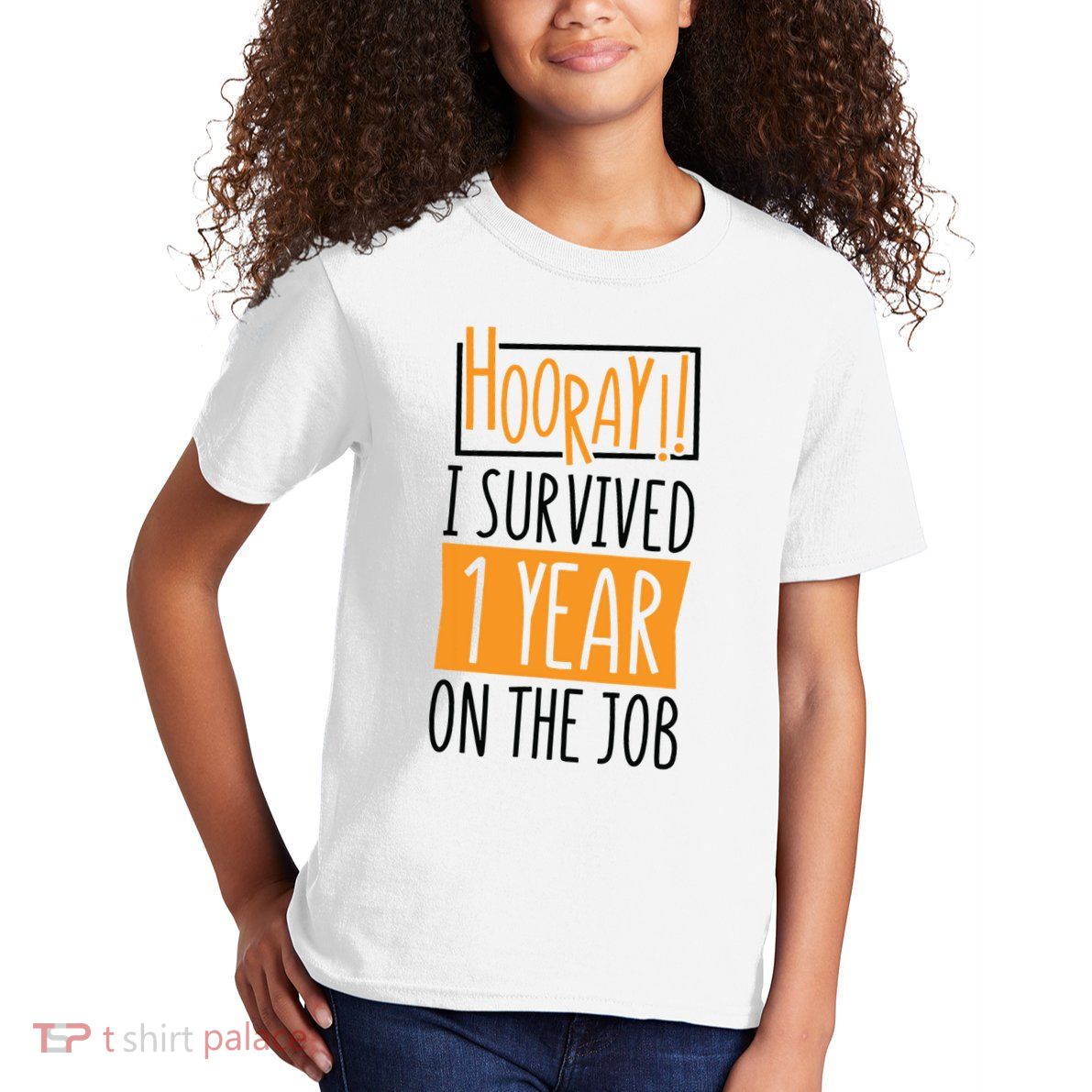 Hooray I Survived 1 Year Employees Appreciation Day Kids T-Shirt