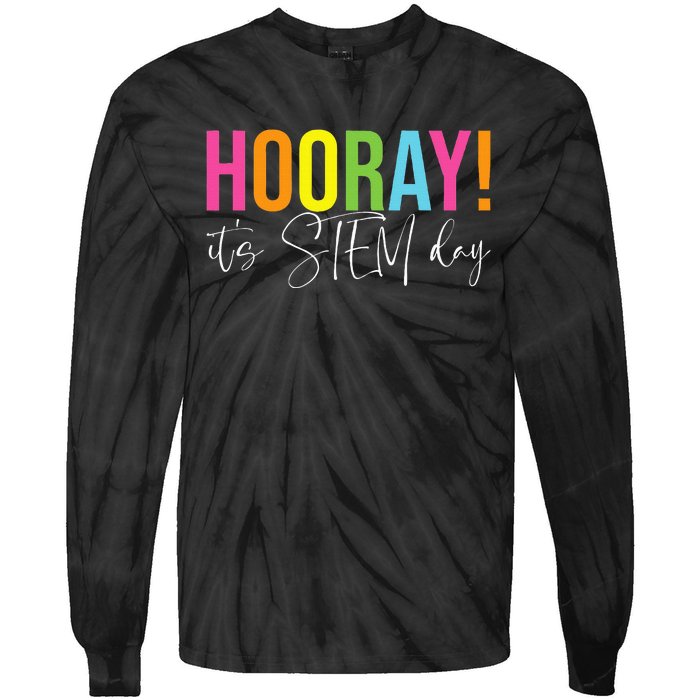 Hooray ItS Stem Day Teacher Specials Squad Back To School Tie-Dye Long Sleeve Shirt