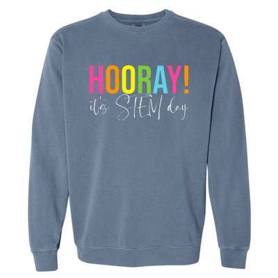 Hooray ItS Stem Day Teacher Specials Squad Back To School Garment-Dyed Sweatshirt