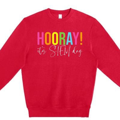 Hooray ItS Stem Day Teacher Specials Squad Back To School Premium Crewneck Sweatshirt