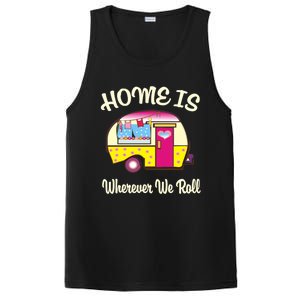 Home Is S Camper Gift Cute Funny Rv Camping Gift PosiCharge Competitor Tank