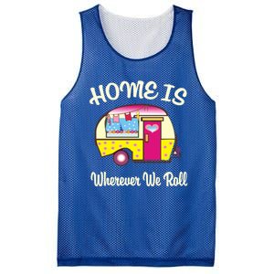 Home Is S Camper Gift Cute Funny Rv Camping Gift Mesh Reversible Basketball Jersey Tank