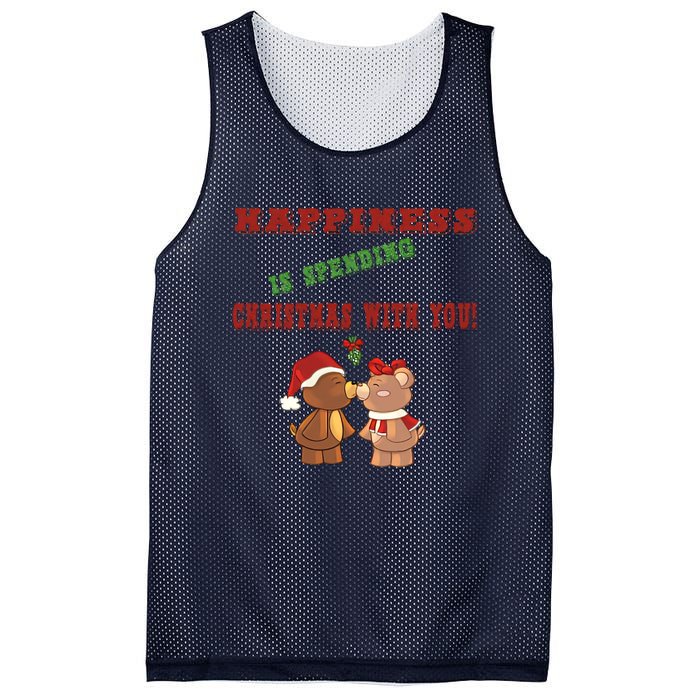 Happiness Is Spending Christmas Mesh Reversible Basketball Jersey Tank