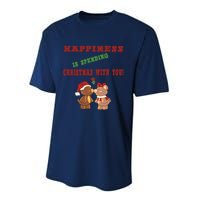 Happiness Is Spending Christmas Performance Sprint T-Shirt