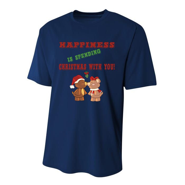 Happiness Is Spending Christmas Performance Sprint T-Shirt