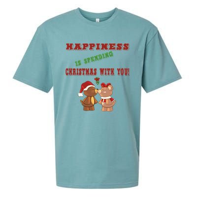 Happiness Is Spending Christmas Sueded Cloud Jersey T-Shirt