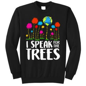 Hippie I Speak For Trees Earth Day Save Earth Sweatshirt