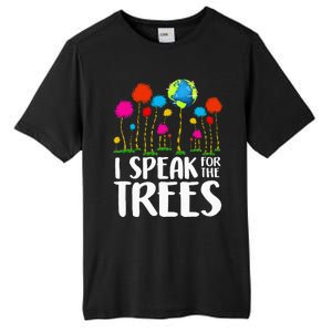 Hippie I Speak For Trees Earth Day Save Earth Tall Fusion ChromaSoft Performance T-Shirt