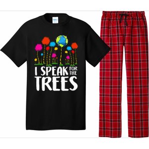 Hippie I Speak For Trees Earth Day Save Earth Pajama Set