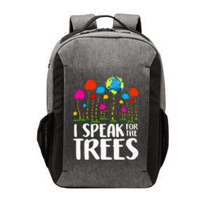 Hippie I Speak For Trees Earth Day Save Earth Vector Backpack