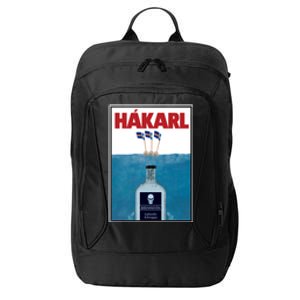 Hakarl Iceland Shark Brennivín Shot Viking Foodie Gift City Backpack