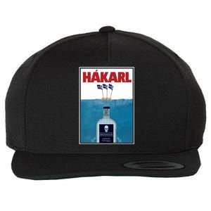 Hakarl Iceland Shark Brennivín Shot Viking Foodie Gift Wool Snapback Cap