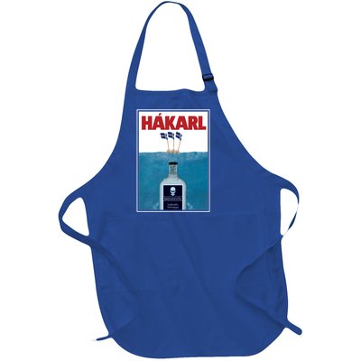 Hakarl Iceland Shark Brennivín Shot Viking Foodie Gift Full-Length Apron With Pockets