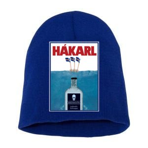 Hakarl Iceland Shark Brennivín Shot Viking Foodie Gift Short Acrylic Beanie