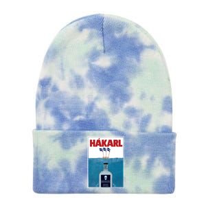 Hakarl Iceland Shark Brennivín Shot Viking Foodie Gift Tie Dye 12in Knit Beanie