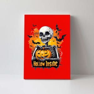 Hollow Inside Skeleton Spooky Halloween Canvas