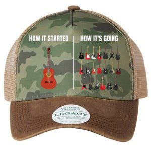 How It Started Guitar Lovers Shirts Meme Funny Guitar Legacy Tie Dye Trucker Hat