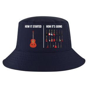 How It Started Guitar Lovers Shirts Meme Funny Guitar Cool Comfort Performance Bucket Hat