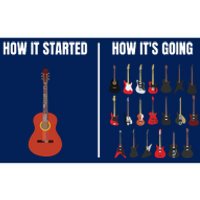 How It Started Guitar Lovers Shirts Meme Funny Guitar Bumper Sticker