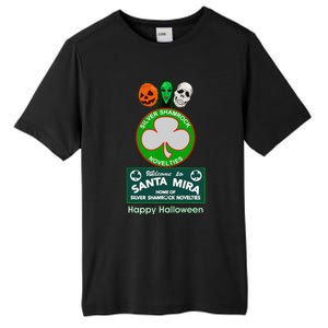 Halloween III Silver Shamrock And Santa Mira Tall Fusion ChromaSoft Performance T-Shirt