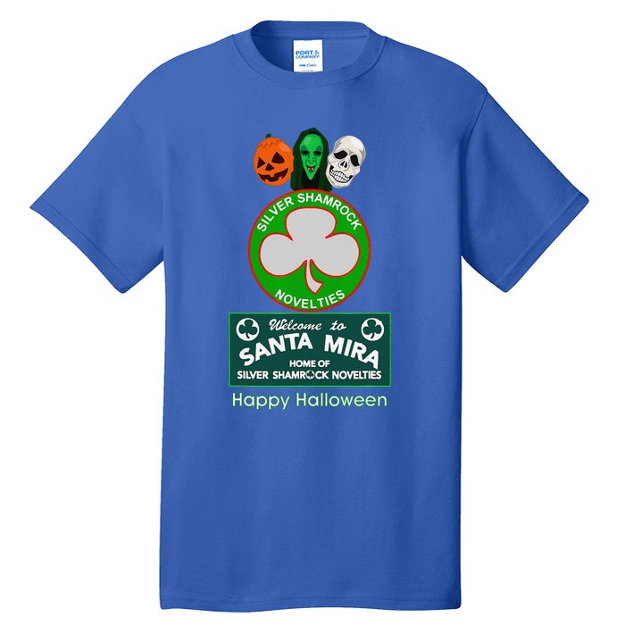 Halloween III Silver Shamrock And Santa Mira Tall T-Shirt