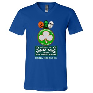 Halloween III Silver Shamrock And Santa Mira V-Neck T-Shirt