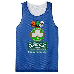 Halloween III Silver Shamrock And Santa Mira Mesh Reversible Basketball Jersey Tank