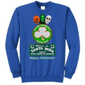 Halloween III Silver Shamrock And Santa Mira Tall Sweatshirt