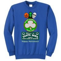 Halloween III Silver Shamrock And Santa Mira Tall Sweatshirt