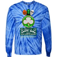 Halloween III Silver Shamrock And Santa Mira Tie-Dye Long Sleeve Shirt