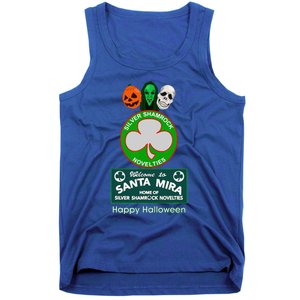 Halloween III Silver Shamrock And Santa Mira Tank Top