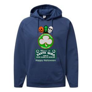 Halloween III Silver Shamrock And Santa Mira Performance Fleece Hoodie