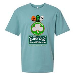 Halloween III Silver Shamrock And Santa Mira Sueded Cloud Jersey T-Shirt