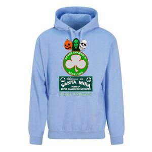 Halloween III Silver Shamrock And Santa Mira Unisex Surf Hoodie