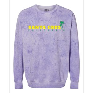 Holiday In Santa Cruz California Colorblast Crewneck Sweatshirt