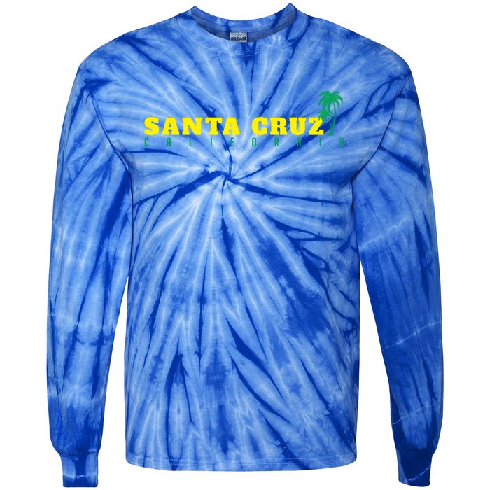 Holiday In Santa Cruz California Tie-Dye Long Sleeve Shirt