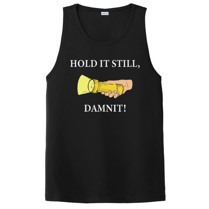 Hold It Still Damnit! Funny Design PosiCharge Competitor Tank