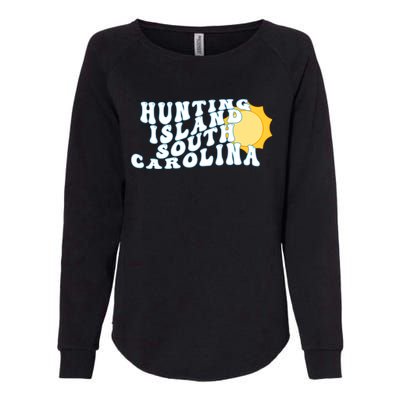 Hunting Island South Carolina Sc Retro Vacation Souvenir Gift Womens California Wash Sweatshirt