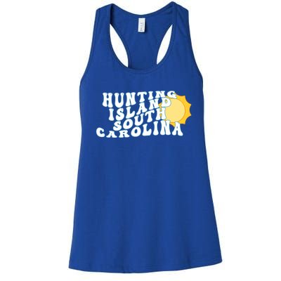 Hunting Island South Carolina Sc Retro Vacation Souvenir Gift Women's Racerback Tank